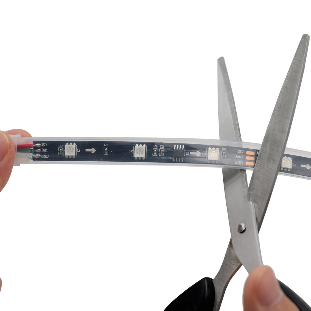 WS2811 DC12V 150LEDs Programmable LED Strip Lights, Addressable Digital Full Color Chasing Flexible LED Strips, Outdoor Waterproof Optional, 5m/16.4ft Per Reel By Sale WS2811 DC12V 150LEDs Programmable LED Strip Lights, Addressable Digital Full Color Chasing Flexible LED Strips, Outdoor Waterproof Optional, 5m/16.4ft Per Reel By Sale